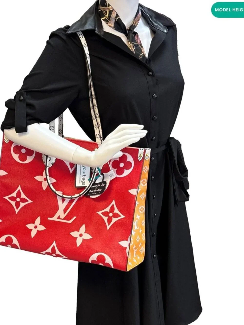 Louis Vuitton  Onthego GM Giant Monogram Tote Bag Rouge Rose
